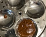 A picture of step 5 of Choco lava idli with 3 ingredients.