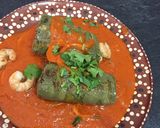 Foto del paso 5 de la receta: Rollos de nopal rellenos de camarones en salsa diabla