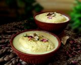 A picture of step 9 of Kesar Rasmalai.