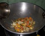 A picture of step 1 of Fry dal masala bhindi boiled rice potato Chokha salad papad.