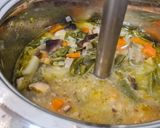 Foto del paso 6 de la receta Crema de puerros, judías verdes, shiitake y zanahorias