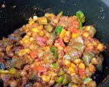 A picture of step 3 of Thai Eggplant Red Curry.