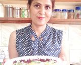 A picture of step 10 of Beetroot stuffed dhokla.