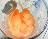 Foto langkah ke 2 dari resep Es krim blender pepaya (sorbet).