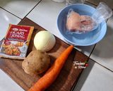 Foto langkah ke 1 dari resep Japanese Chicken Karaage Curry.