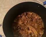 A picture of step 2 of Beef Biryani 🍛.