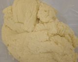 A picture of step 2 of Valentine style milk candy.