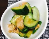 Hình bước làm 1 của món Sunomono Dưa Leo Cá Ngừ Ngâm Dấm