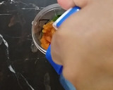 A picture of step 9 of Plum sauce in two different way.
