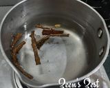 A picture of step 2 of Neem Giloy Kadha.