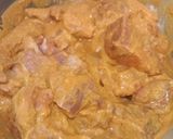 A picture of step 1 of Mutton Ghee Roast.