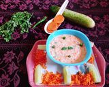 खीरा गाजर रायता (Kheera Gajar Raita recipe in hindi) रेसिपी चरण 3 फोटो