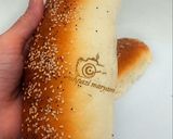 عکس مرحله 13 از دستور نان باگت و همبرگر بدون تخم مرغ 🥖🍔