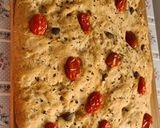 Pas rețetă Focaccia cu măsline verzi și roșii cherry 6 fotografie