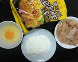 Hình bước làm 1 của món Ức Gà Chiên Xù