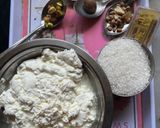 A picture of step 1 of Pistachios Keshar Shrikhand.