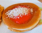 Φωτογραφία βήματος 3 της συνταγής Pancakes με μαρμελάδα σμέουρων/raspberries