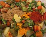 A picture of step 5 of Winter special sabzi.