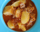 Foto del paso 10 de la receta: Guiso de solomillo de cerdo ibérico, con patatas estofadas