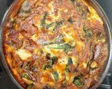 A picture of step 8 of My Smoked Bacon, Leek & Spinach Quiche 😆.