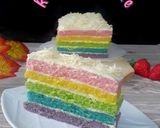 Foto langkah ke 7 dari resep Rainbow Cake Kukus Ny.Liem.