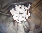 A picture of step 1 of Cucumber & Coconut smoothie.