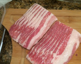 Csirkemáj baconben, hagymás vörösáfonya ágyon recept fázis 1 fotója