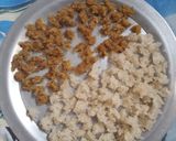 A picture of step 1 of Leftover rice badi/ vadiyalu.