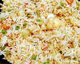 A picture of step 9 of Mixed Veg Pulao.