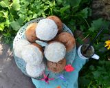 Foto del paso 5 de la receta: Muffins de vainilla rellenos con mermelada de damasco🌼