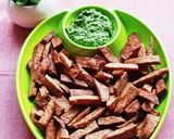 A picture of step 4 of Jimikand Chips/Fries. Healthy and Fasting Special.