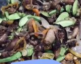 Foto langkah ke 6 dari resep Tumis petai cumi asin dower.