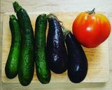Une image de l'étape 1 de Tian de légumes et crumble de pesto.
