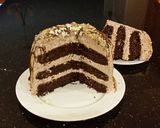 A picture of step 22 of Chocolate Layer Cake with Whipped Hazelnut Cream Filling and Frosting.