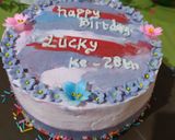 Foto langkah ke 10 dari resep Korean birthday's cake / kue ulang tahun korea.