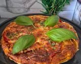 Une image de l'étape 8 de Quiche rustique au poulet et tomates 🍅 du jardin 😃.