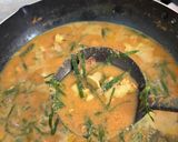 Foto langkah ke 4 dari resep Gulai Banak Tapak Leman / Gulai Otak Daun Mangkokan.