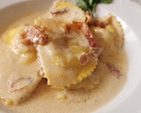 Foto del paso 5 de la receta: Mezzelune (Medialunas) rellenas de trufa y Parmesano