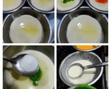 A picture of step 2 of Tricolour Idli.
