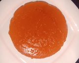A picture of step 10 of Custard Powder Halwa cake mango flavour.