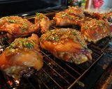 A picture of step 4 of Spicy Hoisin Apricot Chicken.