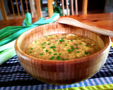 Foto del paso 7 de la receta: Sopa de ajetes con jamón curado de pavo