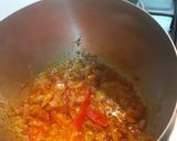A picture of step 1 of Rajma curry.