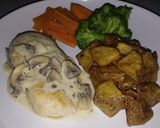 Foto langkah ke 7 dari resep Chicken Steak + Mushroom Sauce.