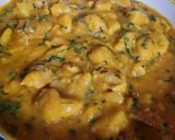 A picture of step 4 of Yam Pottage with boneless chicken 🐔.