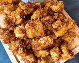 Hình bước làm 1 của món Eatclean Bữa Trưa Với Chicken Nuts & Salad Dầu Giấm
