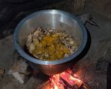 A picture of step 2 of Spicy chicken pulsu.