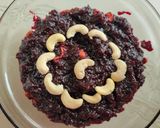 A picture of step 13 of Beetroot halwa.