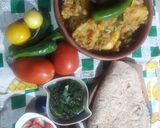 A picture of step 5 of Aaloo gobhi.