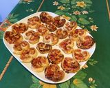 Une image de l'étape 11 de Feuilletés coeurs jambon, tomates,moutarde aux épices espagnoles.